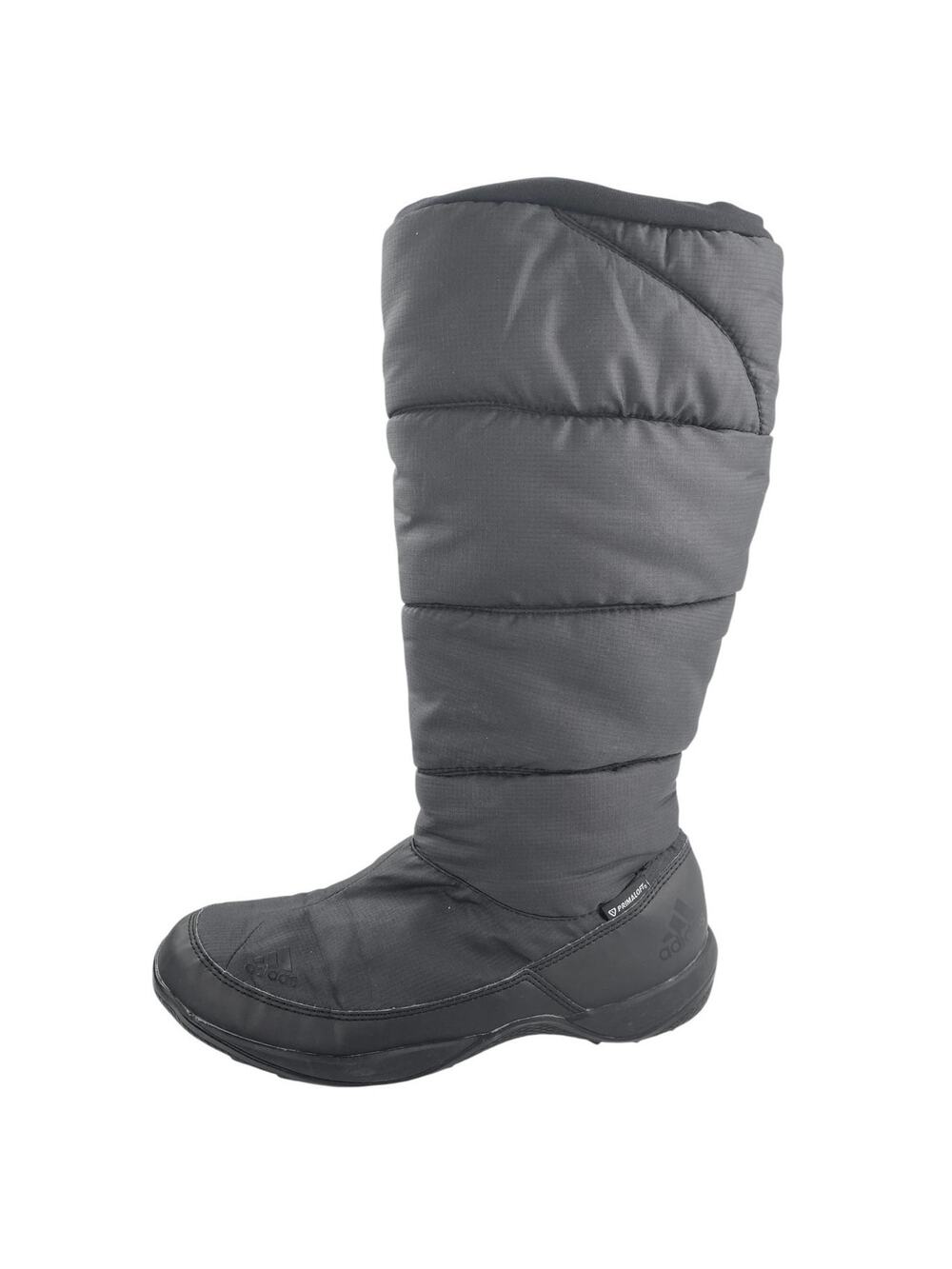 Adidas Libria Amber Women's Black Round Toe Slip On Puffer Winter Snow Boots 6